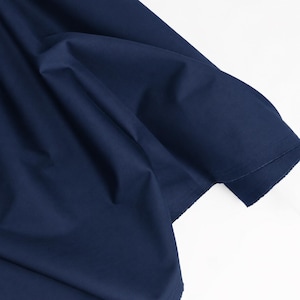 Cotton Poplin Fabric | White, Navy & Black | 58″ Wide, 180 GSM Indigo Blue