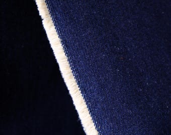 16 oz Indigo Washed Denim Fabric, 58" Wide, 550 GSM