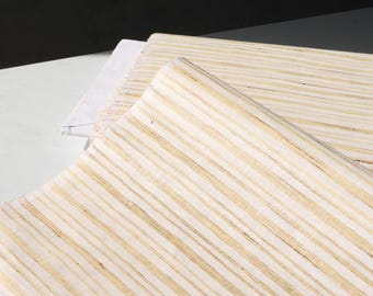 Handwoven Eri Silk & Cotton Fabric | 115 GSM Lightweight Natural Textile | 44” Wide