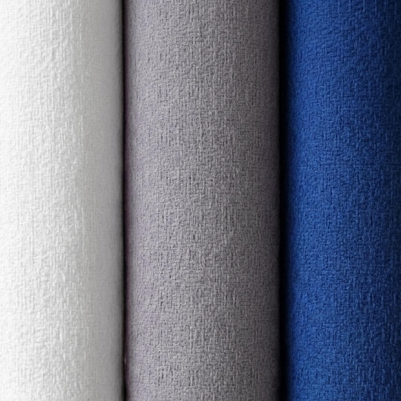 Zen Grid Weave Wool - Cotton Blended Fabric by the yard | 300 GSM | 54” Wide