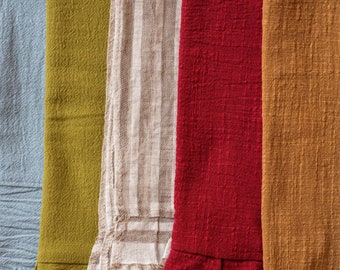 Handwoven Kala Cotton, Naturally Dyed Fabric by the yard, 45" inches wide, 140 GSM