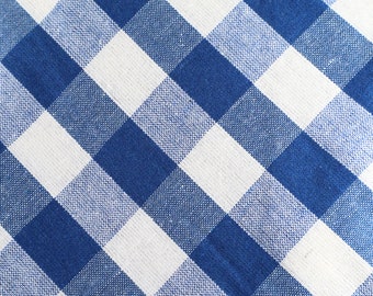 Handwoven Gingham Kala Cotton Fabric by the yard, 44" inches wide, 145 GSM