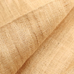 Naturally Bronze Hand-woven Peace silk by the yard, 45" inches wide, 97 GSM