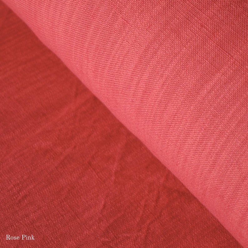 Handvävt tyg av brännässlor: Växtfärgad textil, 120 cm bred, 320 gsm Rose Pink