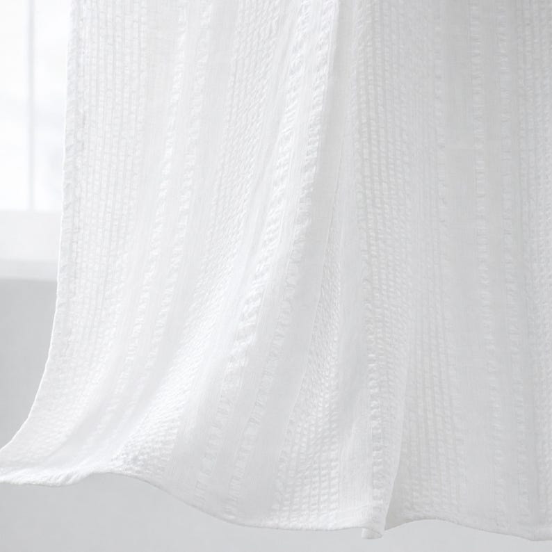 Cotton Seersucker Fabric — Lightweight | 58" Wide | 119 GSM image 5