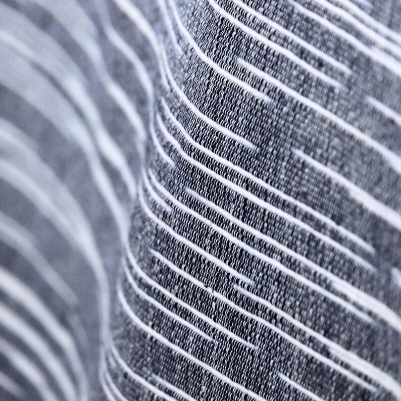 Indigo Handwoven Kasuri Fabric, 45" Wide, 300 GSM image 7