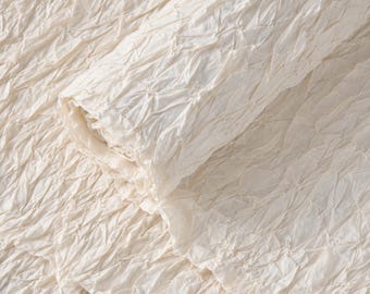 Textured Tufted Cotton Fabric, Manually Stitched | 18" Wide | 200 GSM