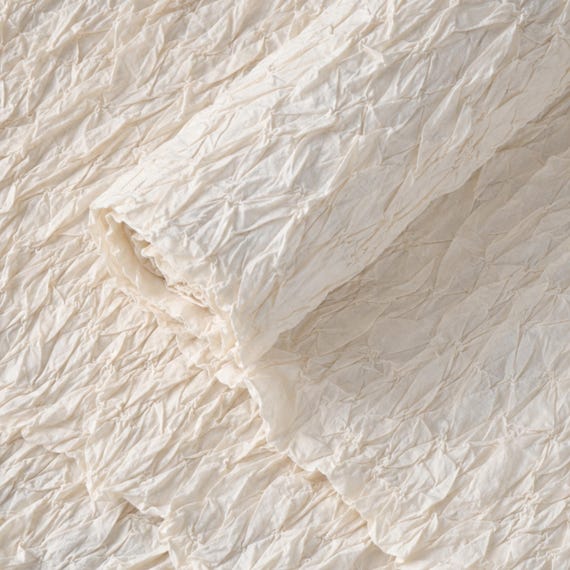 Textured Tufted Cotton Fabric, Manually Stitched | 18" Wide | 200 GSM