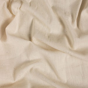Greige Handwoven Bengal Cotton fabric by the yard, 40s count, 45 inches wide, 157 GSM