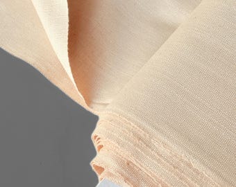 Handwoven Eri Matka Silk Fabric by the Yard | 44” Wide | 268 GSM | Natural & White