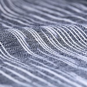 Indigo Handwoven Kasuri Fabric, 45" Wide, 300 GSM image 6