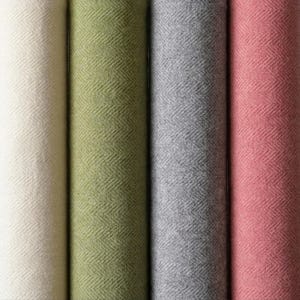 Gruba tkanina z wełny merynosów w jodełkę, 390 GSM, szerokość 58 cali