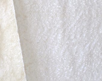3 yards Linen + Merino Wool Moss-Textured Jacquard Fabric | 350 GSM | 48” Wide