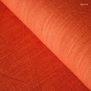 Handvävt tyg av brännässlor: Växtfärgad textil, 120 cm bred, 320 gsm Apricot