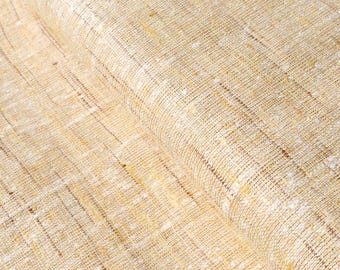 Eri silk blended with Cotton Fabric by the yard, 44" Wide, 160 GSM