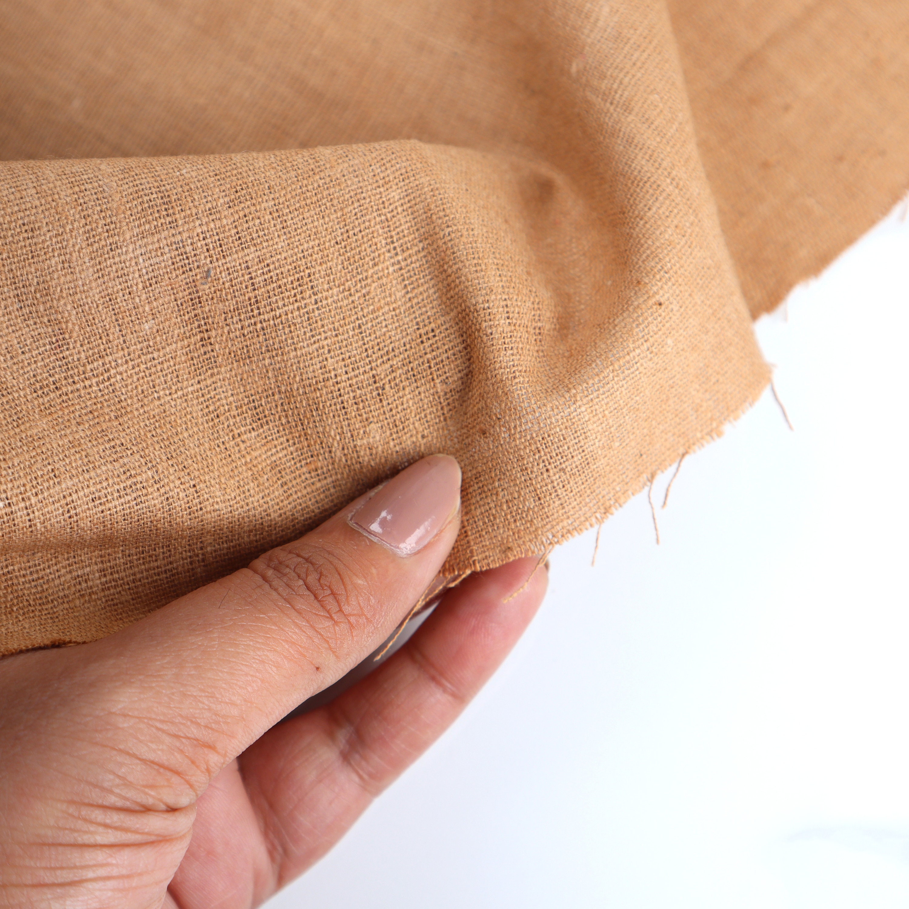 Handwoven Brown Cotton Fabric gossypium.l. by the Yard Etsy