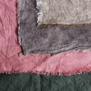 Naturally Dyed Hemp Fabric by the yard, 58" inches wide, 140 GSM