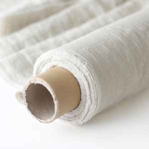 Pure Linen Handwoven Greige Fabric, 58" inches wide, 170 GSM, 40s lea
