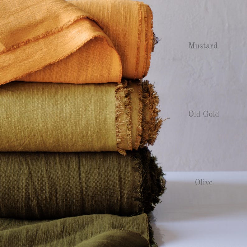 Handvävt tyg av brännässlor: Växtfärgad textil, 120 cm bred, 320 gsm bild 3