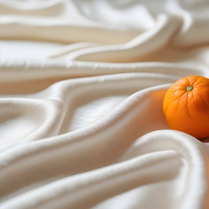 Vegan Orange Peel EPFC certified Cellulosic Fabric by the yard, 44 inches wide, 92 GSM image 3