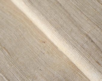 Naturally Beige Handwoven Eri Peace silk by the yard, 44" wide, 252 GSM