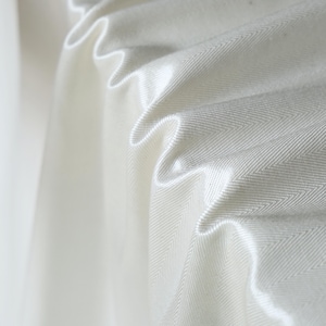 Vegan Aloe-Vera Herringbone Silk Fabric by the yard | 44" wide | 180 GSM