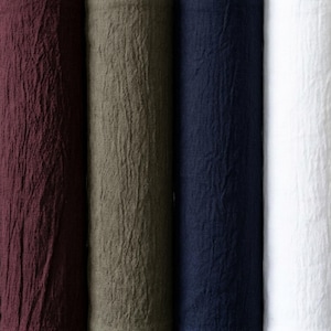 Linen-Merino Wool Spandex Stretch Fabric, 38" Wide, 260 GSM (2-Way Stretch) image 1