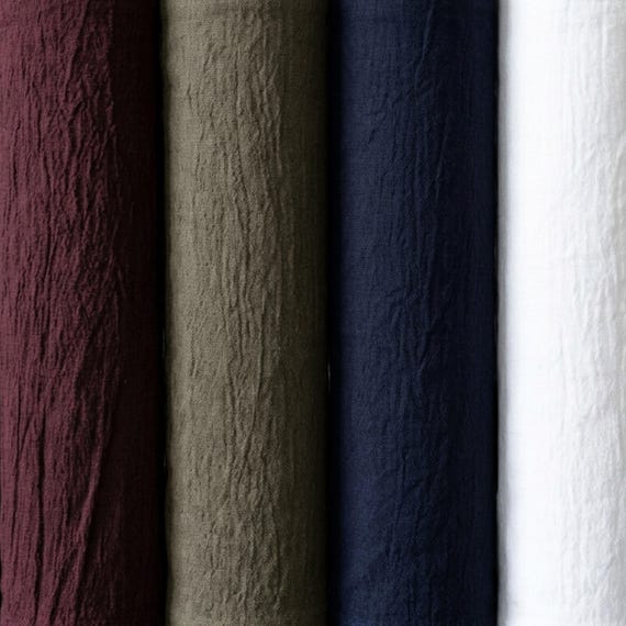 Linen-Merino Wool Spandex Stretch Fabric, 38" Wide, 260 GSM (2-Way Stretch)