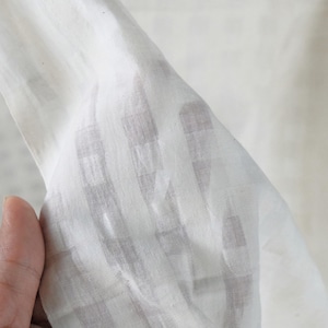 200-count Self-Checkered Bengal Muslin Cotton Fabric | 44" Wide | 90 GSM image 3