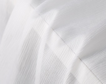 Mulberry Silk Chiffon Fabric, 90 GSM White Silk, 44” Wide
