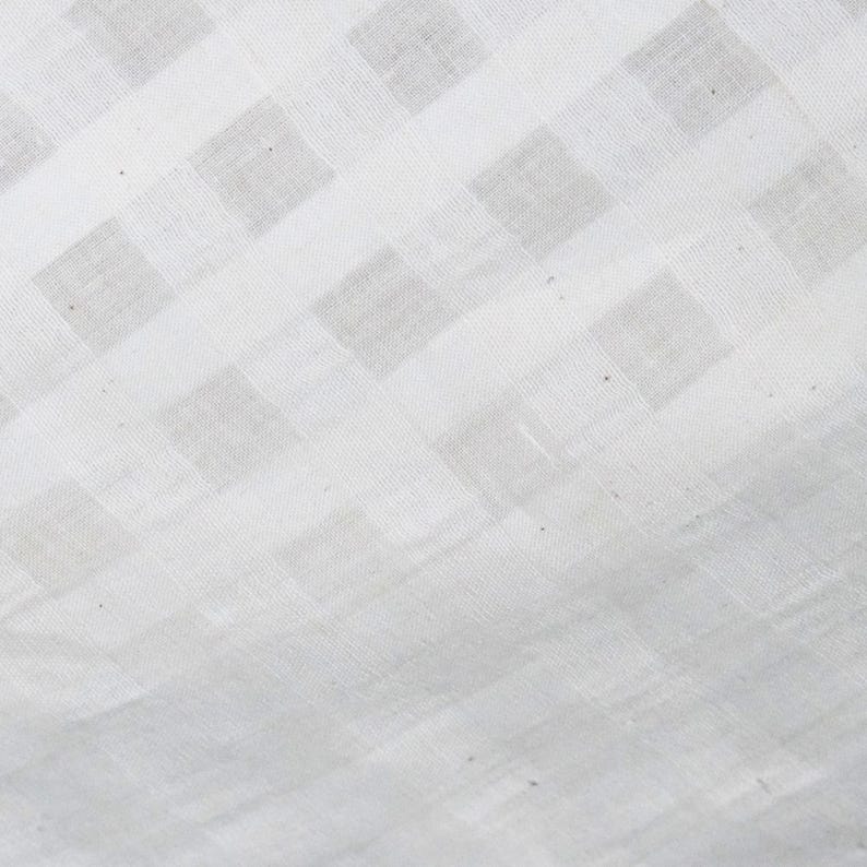 200-count Self-Checkered Bengal Muslin Cotton Fabric | 44" Wide | 90 GSM image 4