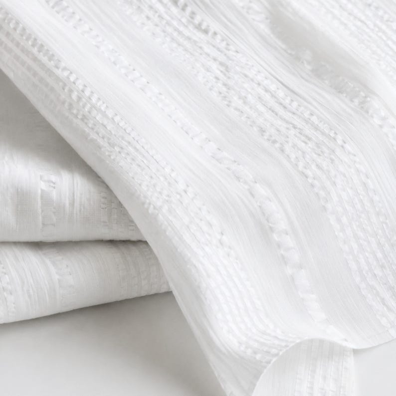 Cotton Seersucker Fabric — Lightweight | 58" Wide | 119 GSM image 6