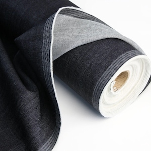 Stone Washed Organic Cotton Denim Fabric - 56&quot; Wide, 190 GSM
