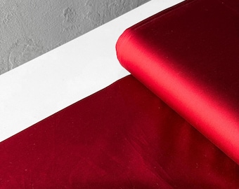 Pure Tencel™ Maroon Suiting Fabric by the yard, 56 inches wide, 245 GSM