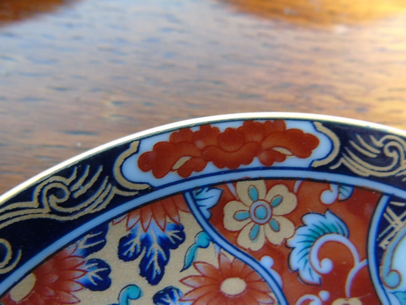 A Set of Five Japanese Saucers Beautifully Gilded Decorated Etsy