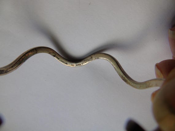 Two Bracelets. Silver thin wavy bangle, and maybe… - image 10