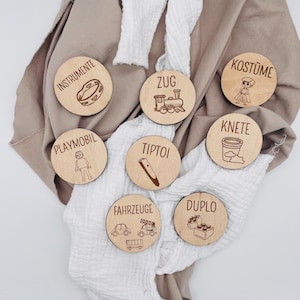 Wooden signs for organizing | Trofast signs for children&#39;s rooms