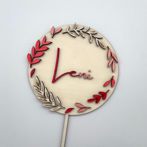 Personalized cake topper, cake topper with name, cake topper birthday