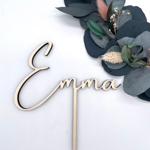 Caketopper personalized for birthday, confirmation, communion, confirmation, baptism, school enrollment