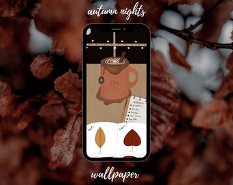 autumn fall nights cozy phone wallpaper