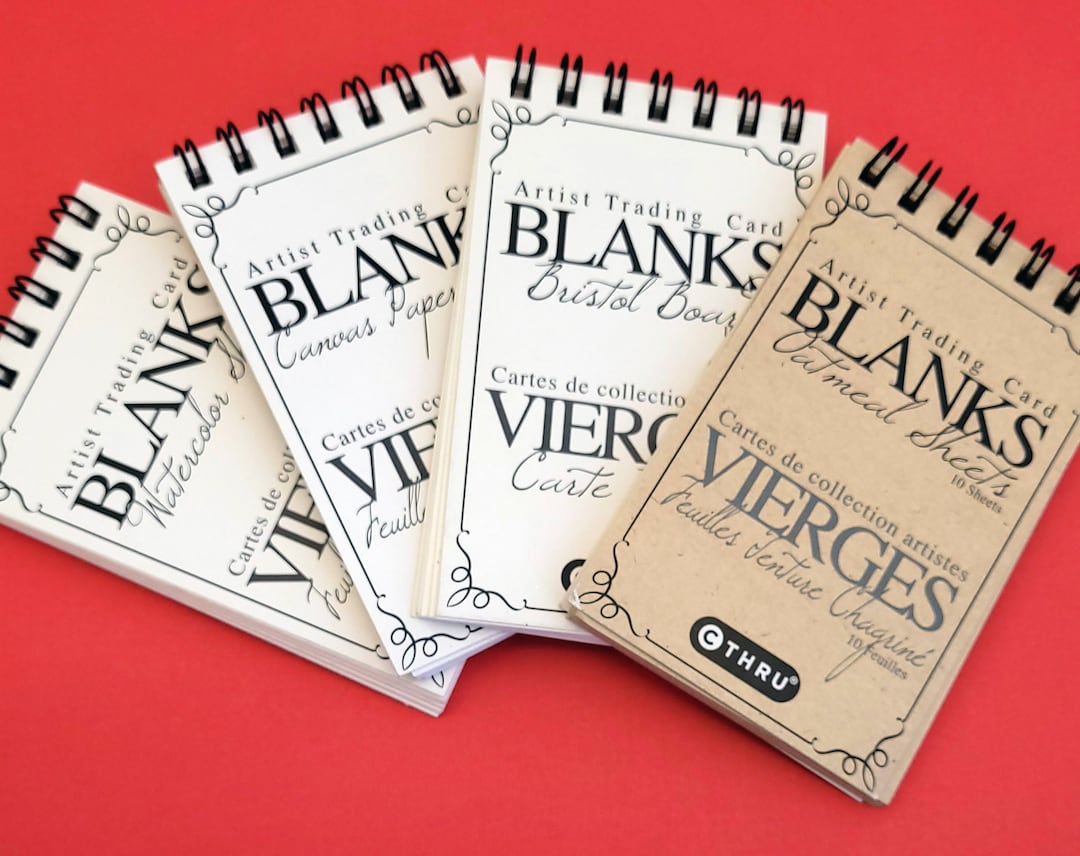 Artist Trading Card Blanks by Artc 10 Sheets Each in 4 Options You Pick
