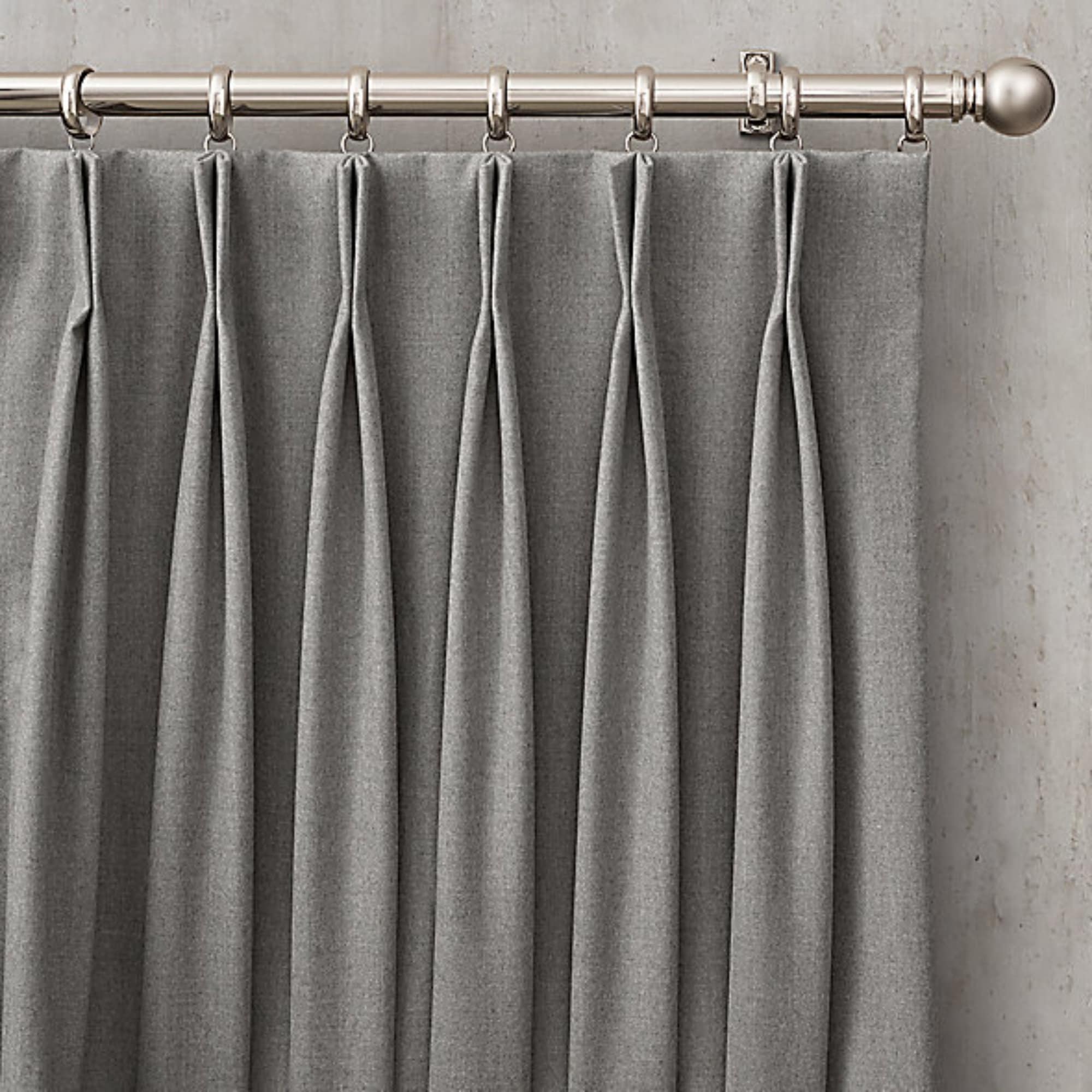 Grey Double Pleated Curtain 5ft.4ft. WH by Parde Mein Rehne Etsy