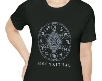 Astrology Shirt, Zodiac Shirt, Zodiac Wheel Shirt, Dark Academia Shirt, Cosmology Shirt, Celestial Shirt, Alchemy Shirt, Mystic Goth Shirt