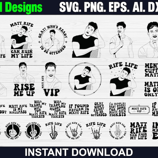 Mat Rifey Bundle Svg | Mat Rifey Bundle | Funny Trending Png | Mat Rifey Tour | Trending T-shirt | Mat Rifey Tumbler Wrap | Digital Download