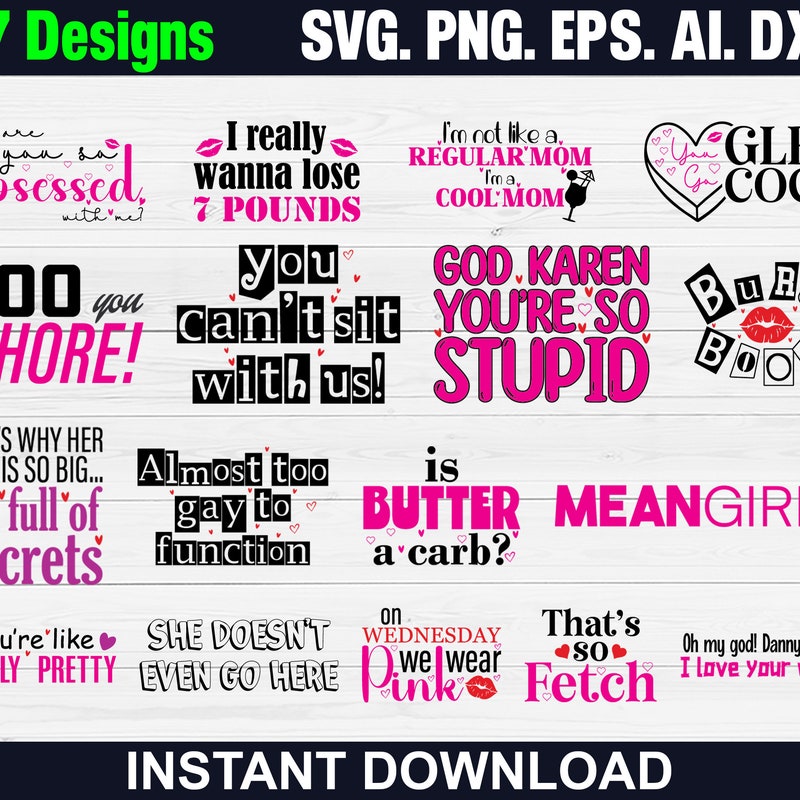 Mean Girls Clipart - Etsy