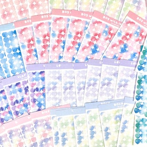 Herzen mini Sticker / seungmiscutestudio - kawaii Sticker - Deko Sticker - Journal - Sticker - Washi - Memo - Schreibwaren - Planer