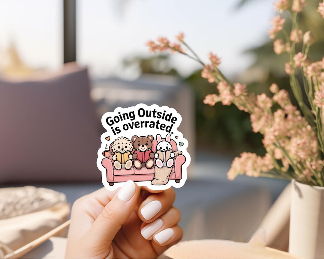 Read Meme Sticker Funny Reading Quote Sticker || Die-cut Sticker, Vinyl, Laptop, Bottle ...