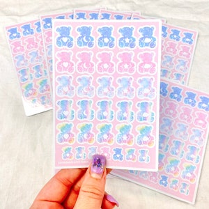 Adesivi Care Bear / seungmiscutestudio - Adesivi - Aufkleber - Journal Deco - Adesivo Kawaii - Kalender Aufkleber - Adesivo Planner