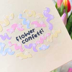 Blumen Konfetti Sticker / seungmiscutestudio - Sticker - Aufkleber - Journal Deco - Kawaii Sticker - Kalender - Planner Sticker