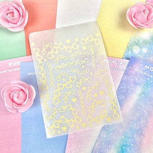 heart chain Stickers / seungmiscutestudio - Sticker - Aufkleber - Journal Deco - Kawaii Sticker - Kalender Aufkleber - Planner Sticker